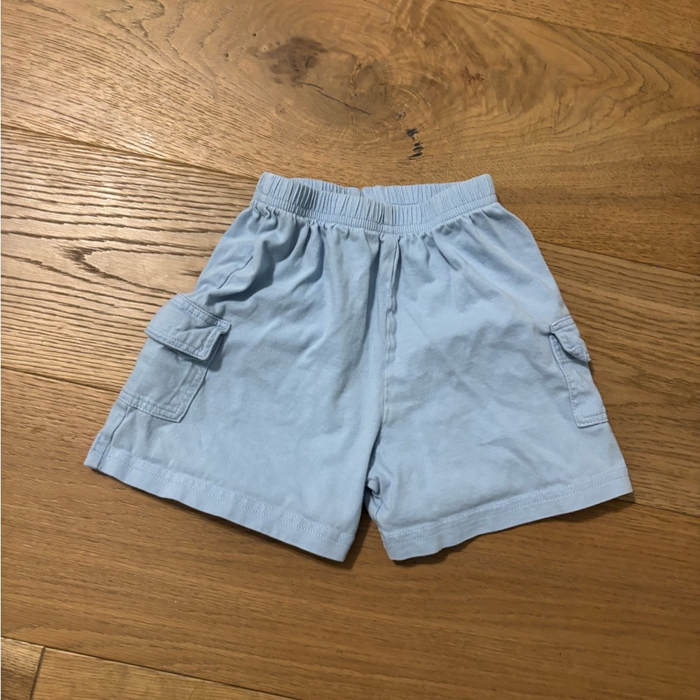 Luigi Kids Light Blue Cargo Shorts 3t